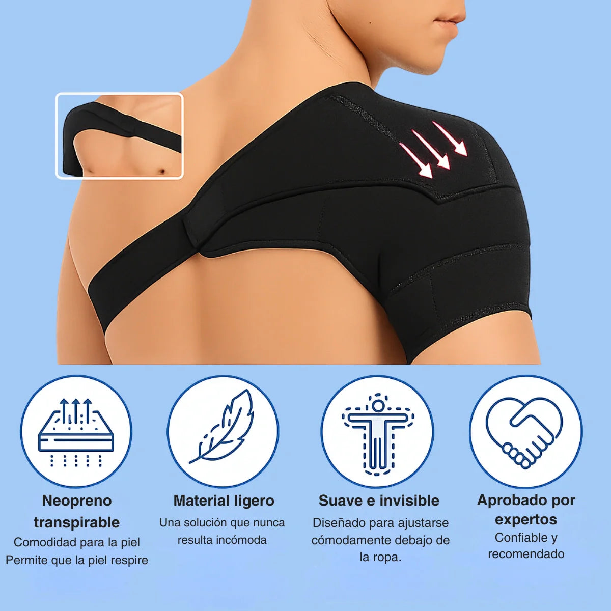 Legganza | Hombrera Ergonómica de Soporte y Protección - ErgoShoulder™