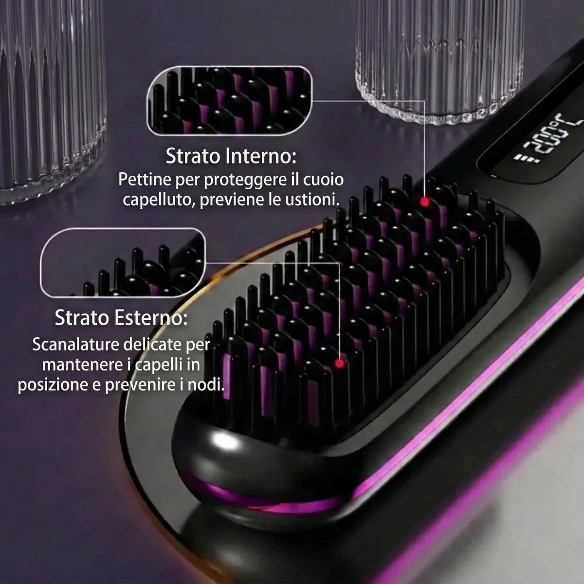 Legganza | Cepillo de peinado para cabello corto – VolumeLift™