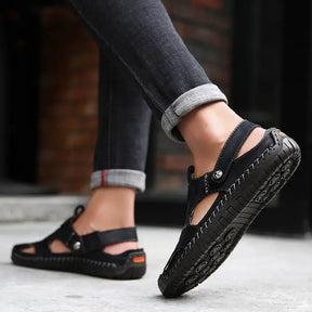 Legganza | Sandalias Casuales de Piel de Alta Calidad para Hombre - CloudWay™