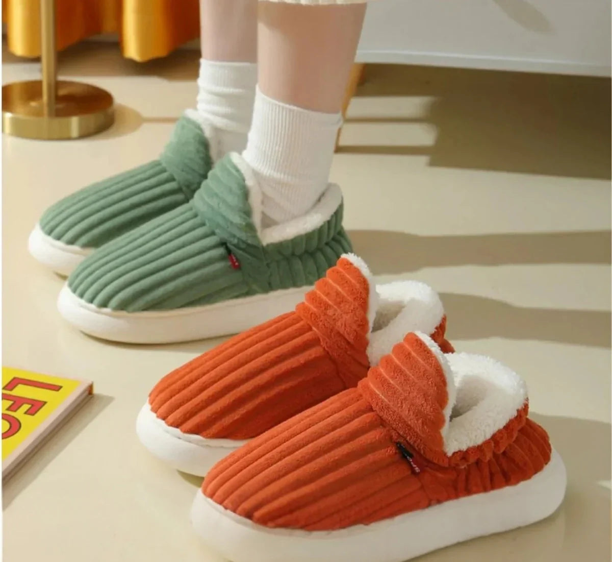 Legganza | Zapatillas de casa de invierno terapéuticas - FluffEase™ [1+1 GRATIS]