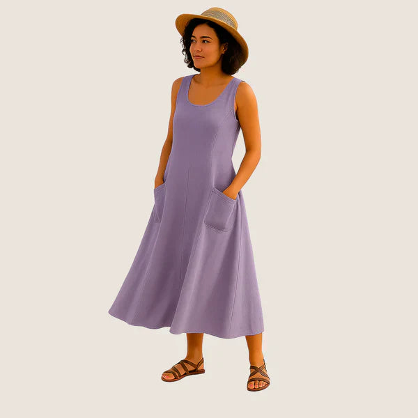 Legganza | Elegancia Casual con Bolsillos - Vestido Midi Isadora™