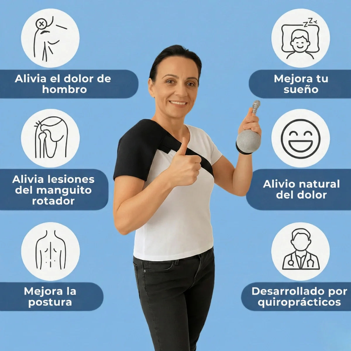 Legganza | Hombrera Ergonómica de Soporte y Protección - ErgoShoulder™