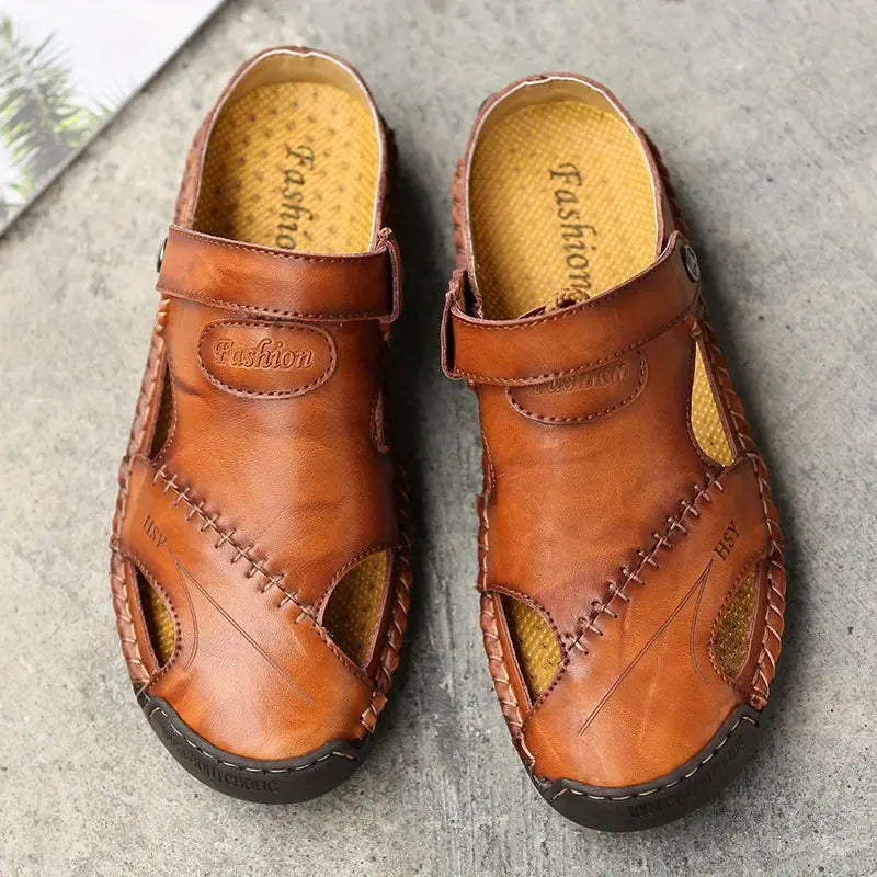 Legganza | Sandalias Casuales de Piel de Alta Calidad para Hombre - CloudWay™