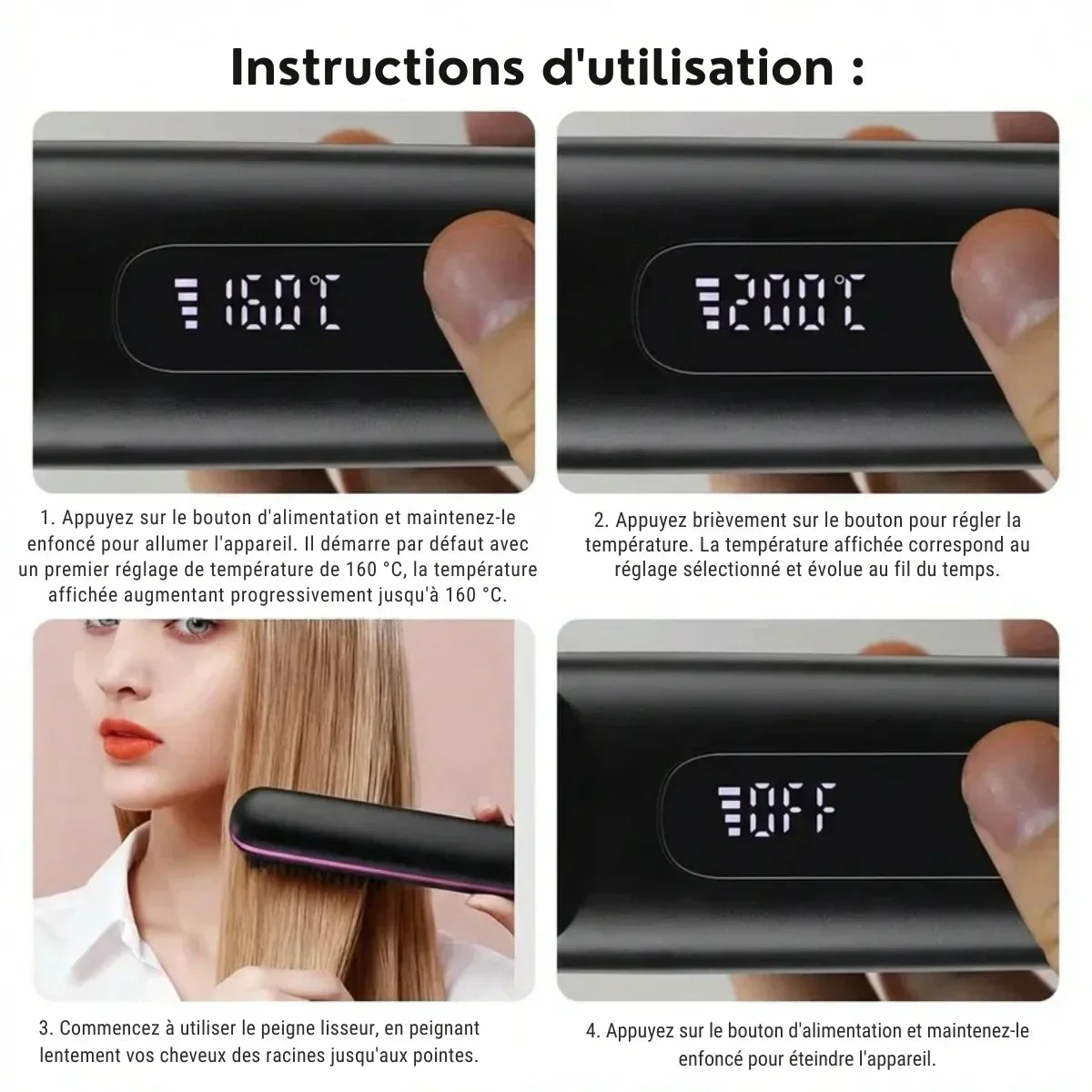 Legganza | Cepillo de peinado para cabello corto – VolumeLift™