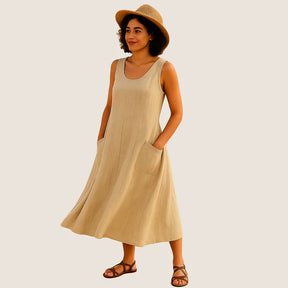 Legganza | Elegancia Casual con Bolsillos - Vestido Midi Isadora™