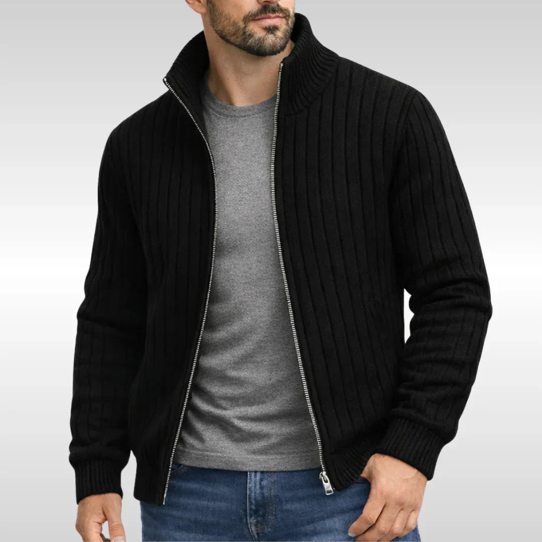 Legganza | Chaqueta clásica elegante con cremallera – RibbedWarm™