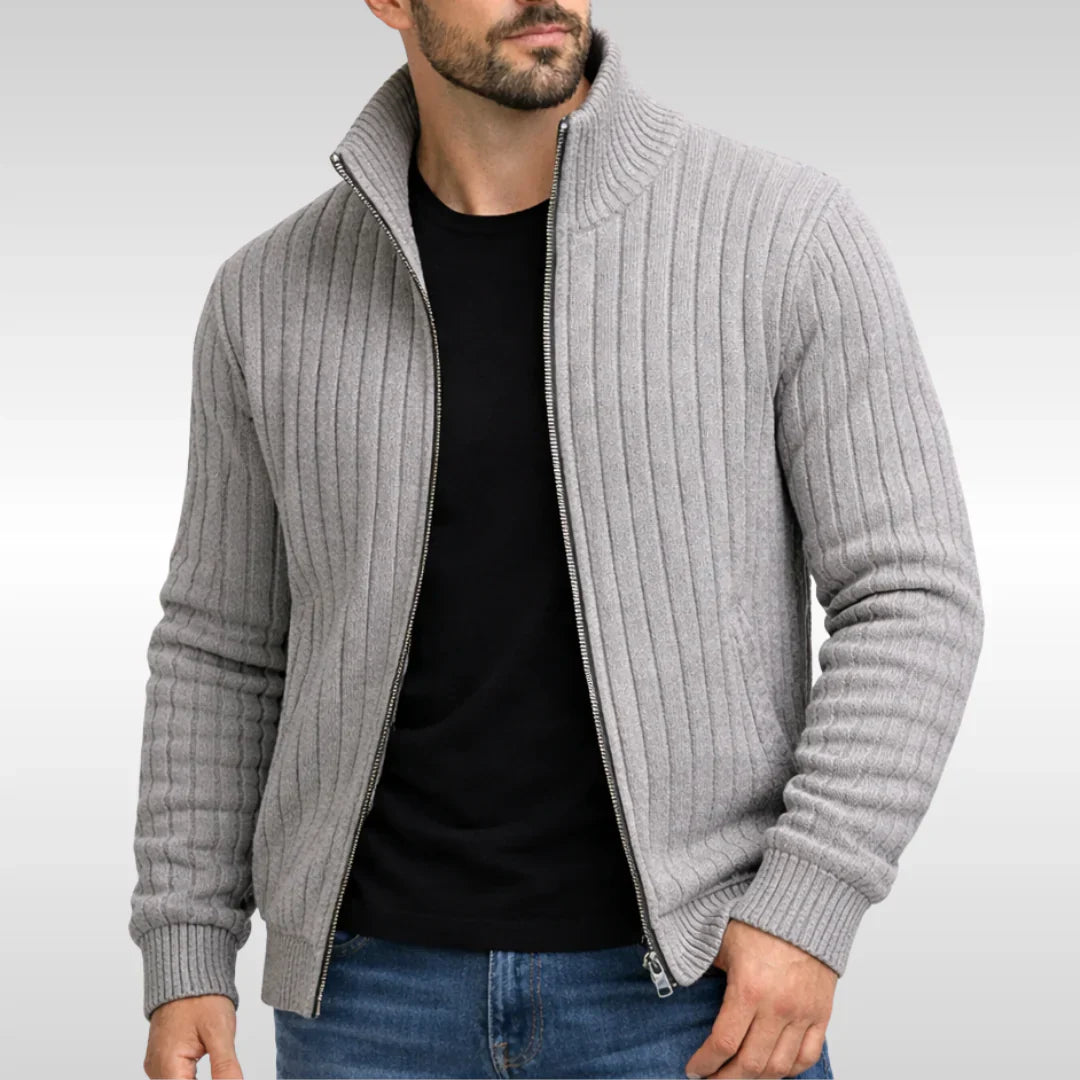 Legganza | Chaqueta clásica elegante con cremallera – RibbedWarm™