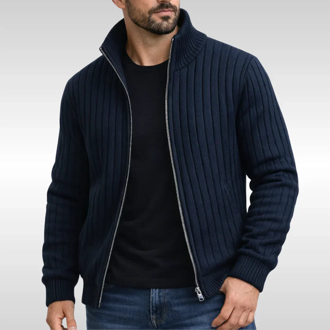Legganza | Chaqueta clásica elegante con cremallera – RibbedWarm™