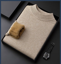 Legganza | Jersey de Cachemira Grueso para Hombre de Color Liso - Alta Calidad