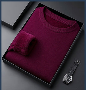 Legganza | Jersey de Cachemira Grueso para Hombre de Color Liso - Alta Calidad