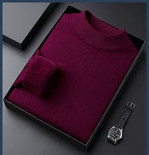 Legganza | Jersey de Cachemira Grueso para Hombre de Color Liso - Alta Calidad