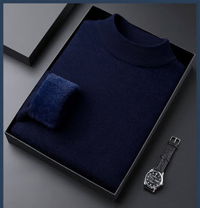 Legganza | Jersey de Cachemira Grueso para Hombre de Color Liso - Alta Calidad