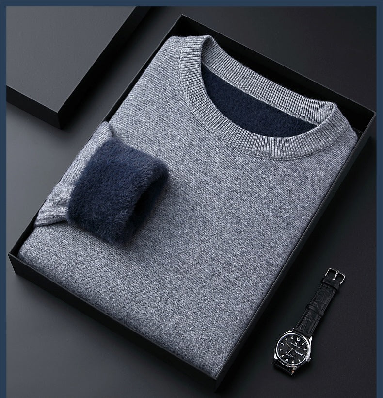 Legganza | Jersey de Cachemira Grueso para Hombre de Color Liso - Alta Calidad