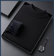 Legganza | Jersey de Cachemira Grueso para Hombre de Color Liso - Alta Calidad