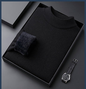 Legganza | Jersey de Cachemira Grueso para Hombre de Color Liso - Alta Calidad