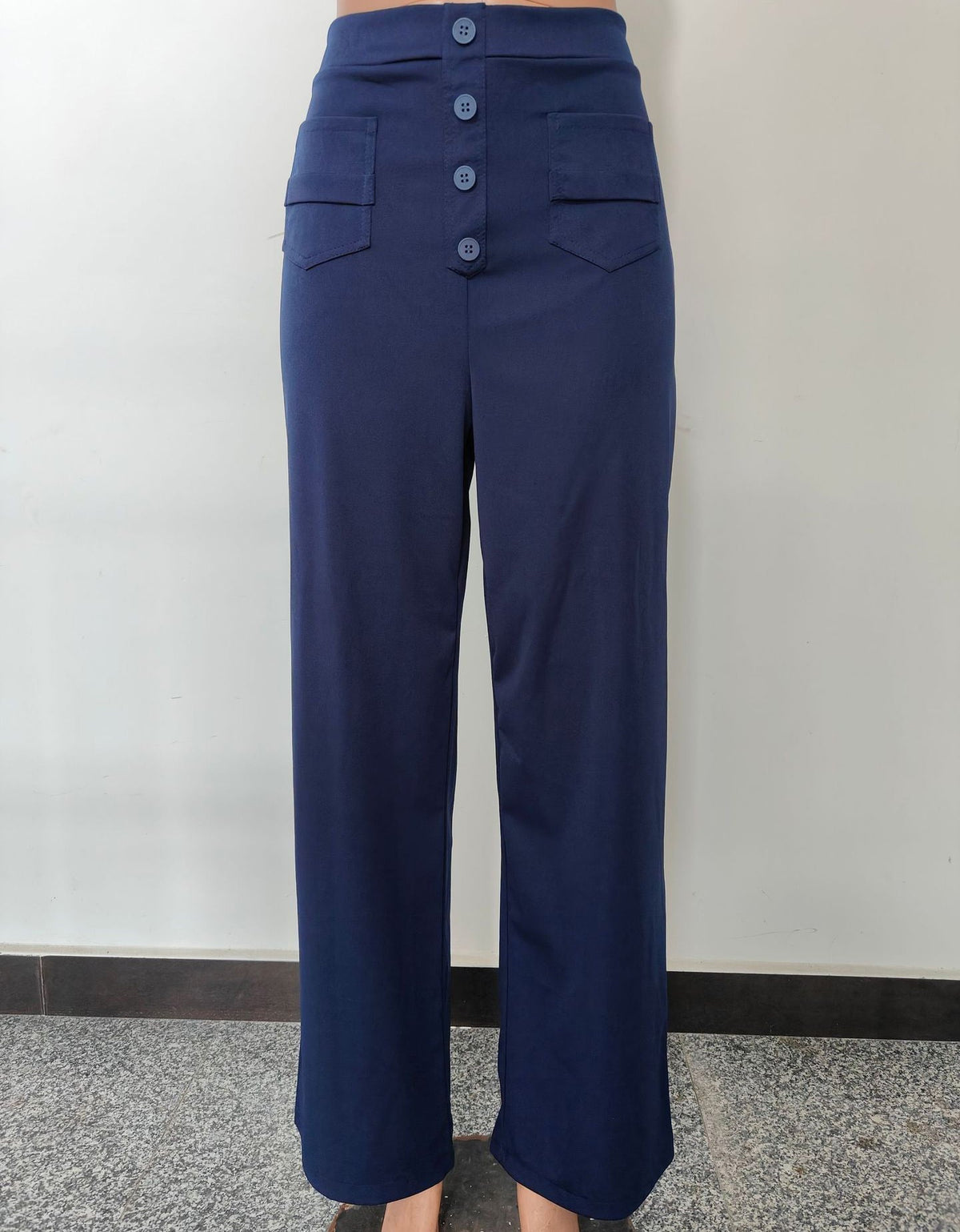 Legganza |Alta elasticidad - Pantalones informales de pierna recta y talle alto