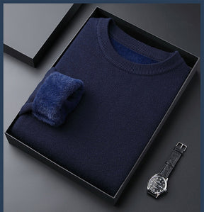 Legganza | Jersey de Cachemira Grueso para Hombre de Color Liso - Alta Calidad