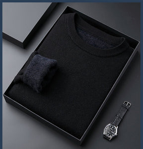 Legganza | Jersey de Cachemira Grueso para Hombre de Color Liso - Alta Calidad
