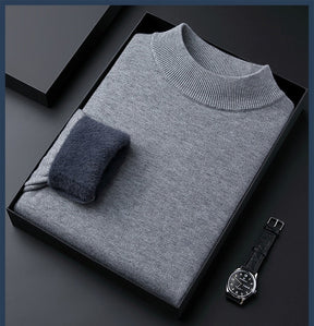 Legganza | Jersey de Cachemira Grueso para Hombre de Color Liso - Alta Calidad