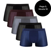 Legganza | Kit de 10 Boxers en Fibra de Bambú [Pague 5, lleve 10]