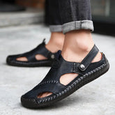Legganza | Sandalias Casuales de Piel de Alta Calidad para Hombre - CloudWay™