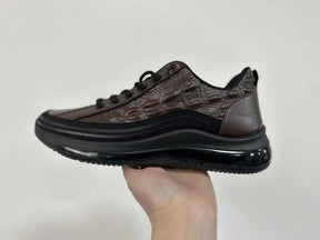 Legganza | Zapatos casuales italianos con estampado de cocodrilo y cojín de aire para hombres