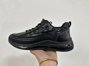 Legganza | Zapatos casuales italianos con estampado de cocodrilo y cojín de aire para hombres